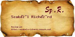 Szakál Richárd névjegykártya
